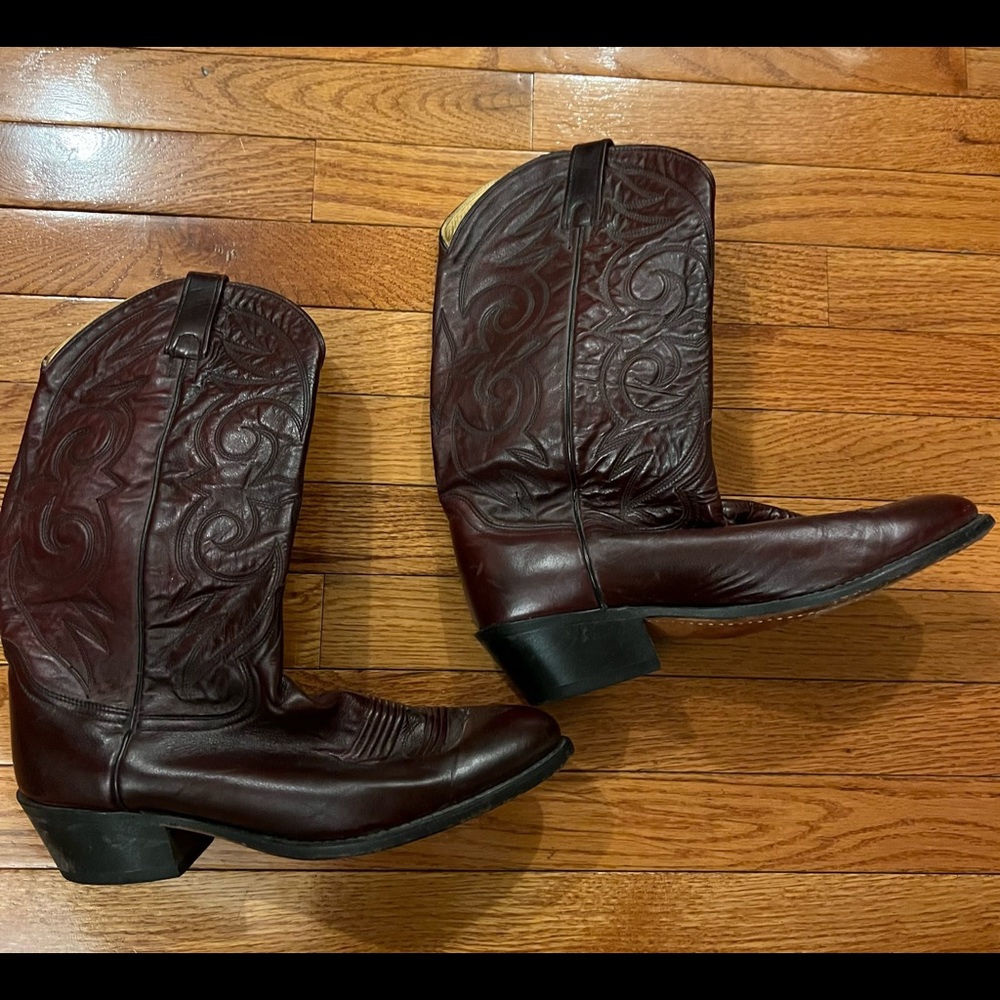Men’s Leather Cowboy Boots sz 10